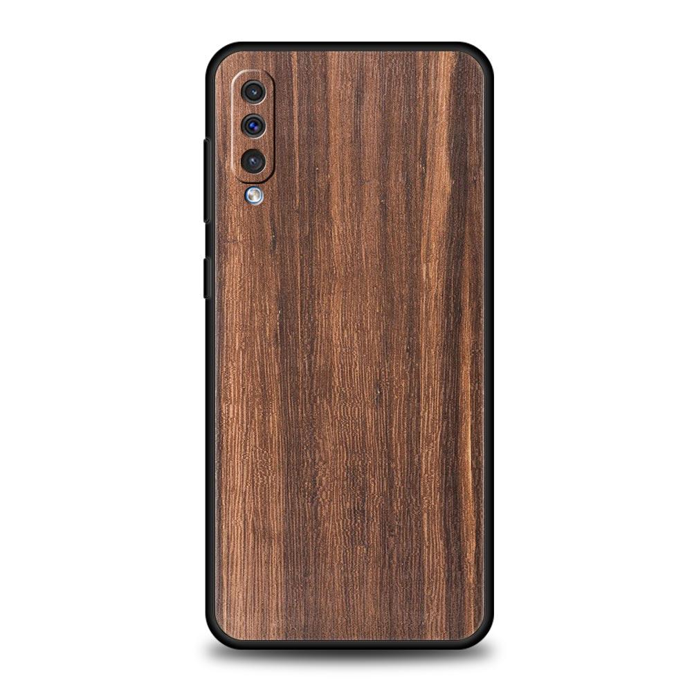 Carved Wood Case For Samsung Galaxy A52 A12 A50 A72 A20e A30 A02s A22 4G A32 5G A20s A70 A10s A40 A10 A04s Silicone Phone Cover