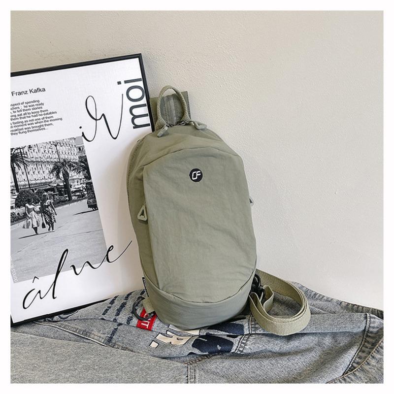 New Canvas Women's Simple and Fashionable Versatile Bag Shoulder Bag Green and Young Diagonal Span Shoulder Three-purpose Bag