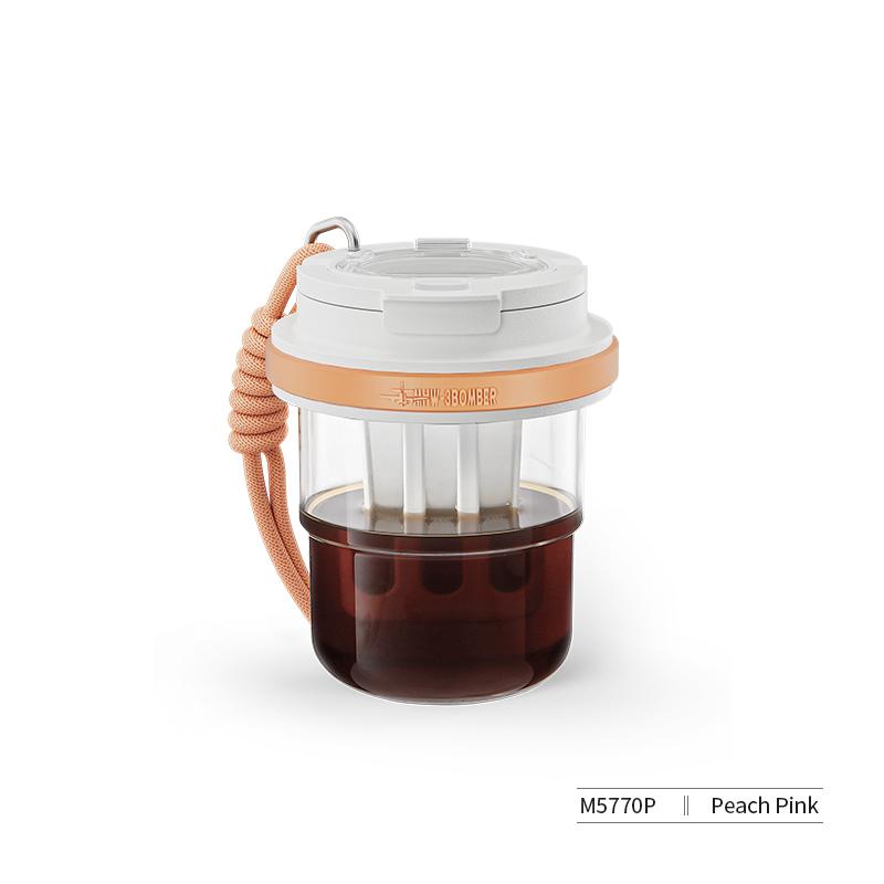 

Бутылка для воды 530 мл, заварник для холодного кофе и чая, герметичная дорожная кружка, посуда для напитков, охлаждающая льдом, переносная чашка для холодного заваривания 530ml