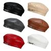 2025 New Women Pu Leather Winter Hat Chain Barette Hat Painter Berets Caps for Ladies Girls Hats Trendy Hat Elegant Beret