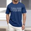 Men'S Fashionable T-Shirt, Street Casual Short Sleeved Clothing