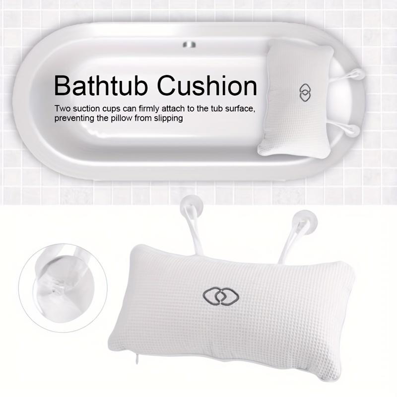 3D Mesh Spa Bathtub Headrest Pillow With Suction Cups Non-Slip Cushion Bath Tub For Neck Back Household Bathroom