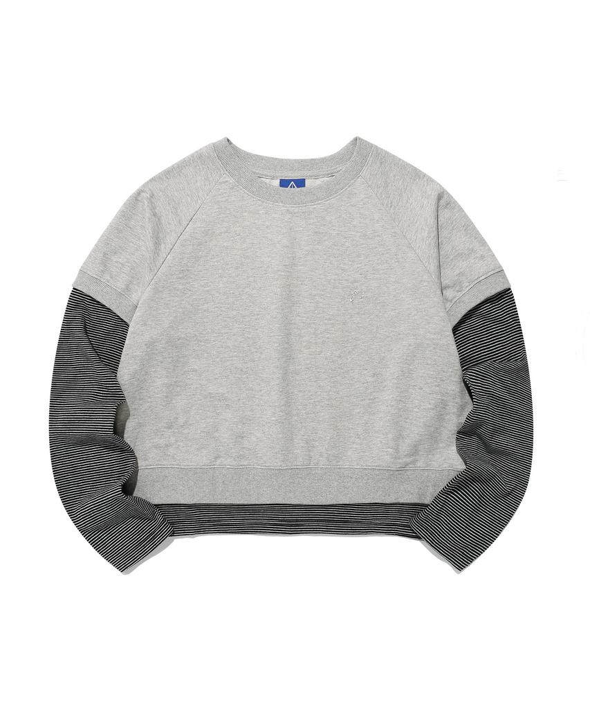 ISTKUNST Layerd Raglan St L/S Tee_Grey(Ik2Ffft553A)