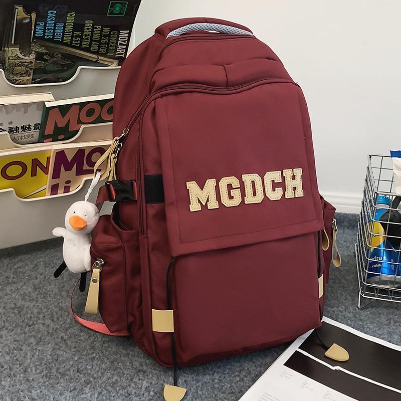 Male Style College Students Middle School Students Junior High School Girls Elementary School Students Letter Backpack