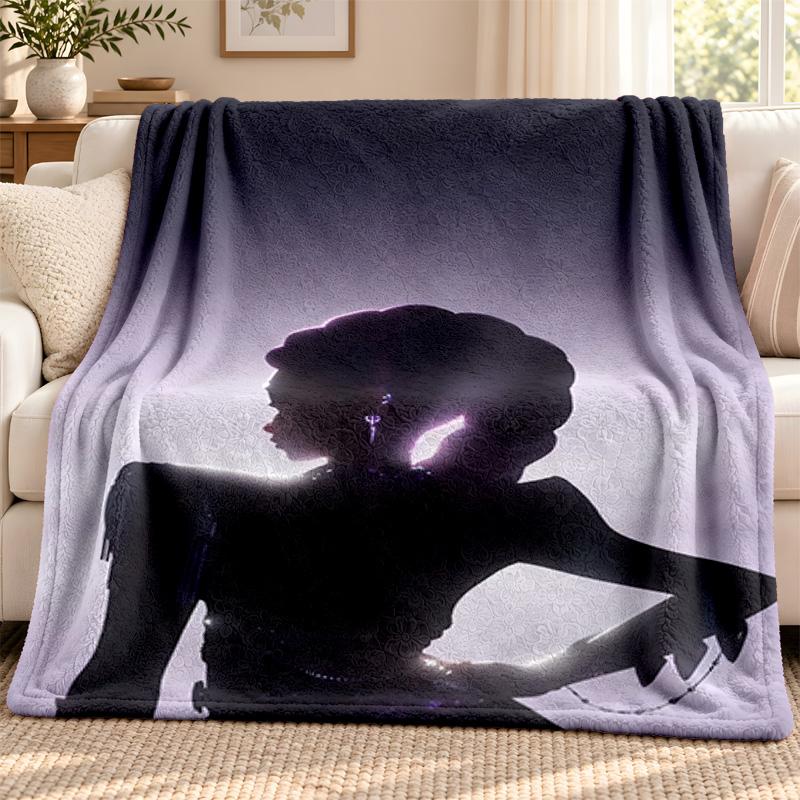Kpop demon hunters blanket Flannel Blanket Soft Cozy Plush Throw for Sofa Bed Lightweight Home Decoration Outdoor camping