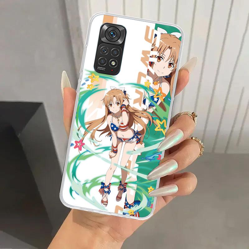 Anime Sword Art Online SAO Phone Case for Xiaomi Redmi Note 15 14 14S 13 12S 12 Pro 11S 11 Plus 11T 11E 10S Soft Funda Print She