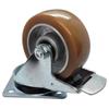 Swivel wheel with brake 125mm 300kg BTAU 1252 polyurethane