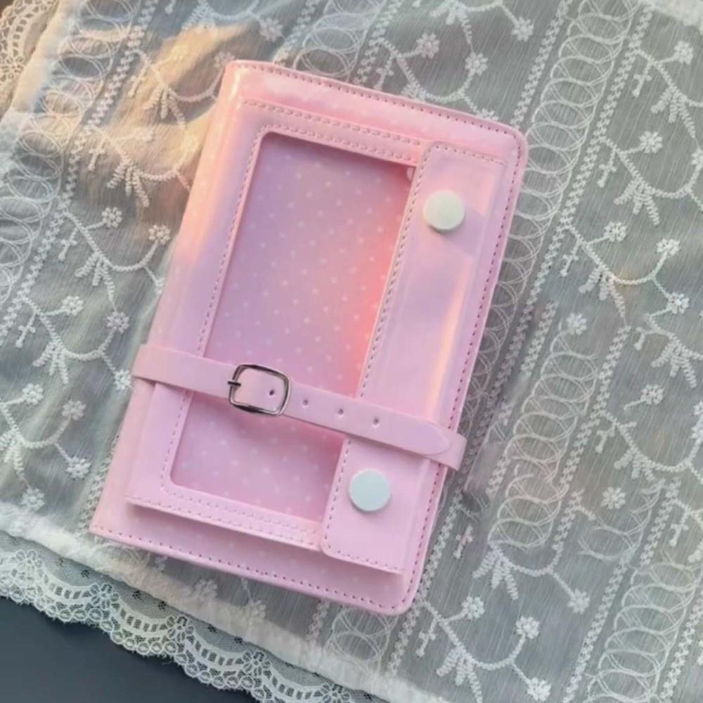 Portable Compact Itabag Planner Notebook Six Ring Clear Window Diary Badge Display