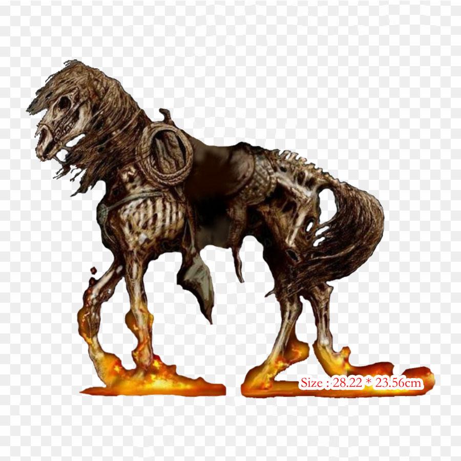 

Призрачная лошадь, лошадь, призрачный всадник, термопереносная печать, виниловые нашивки, наклейки для одежды, аппликации «сделай сам», моющиеся нашивки