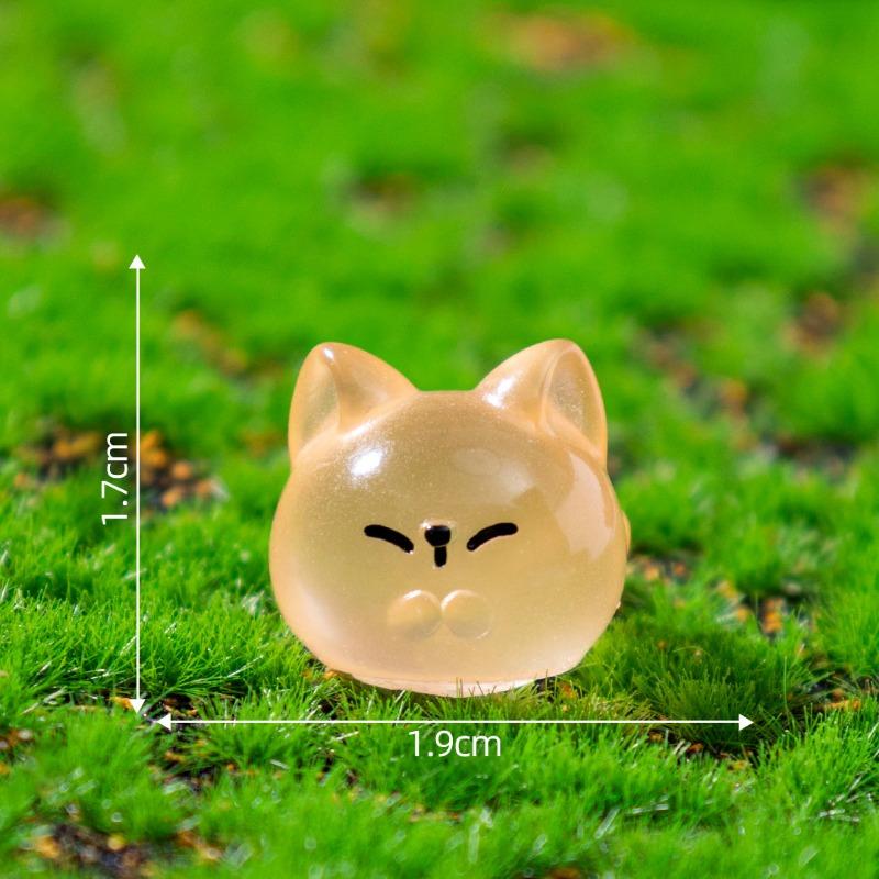 Micro-landscape Luminous Cute Little Animals Tuantuan Mengli Garden Landscaping Decoration Accessories Mini Ornaments