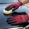 12pcs Anti Slip and Wear-resistant Latex Frosted Gloves Labor Protection Gloves for Site Handling Vehicle Repair and Maintenance