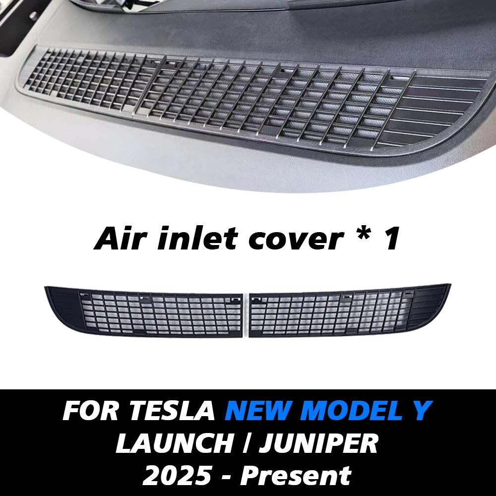 For Tesla Model Y 2025 Launch Lower Bumper Anti Insect Net Anti Dust Proof Inner Vent Grille Cover Insect-proof Front Cover air inlet net