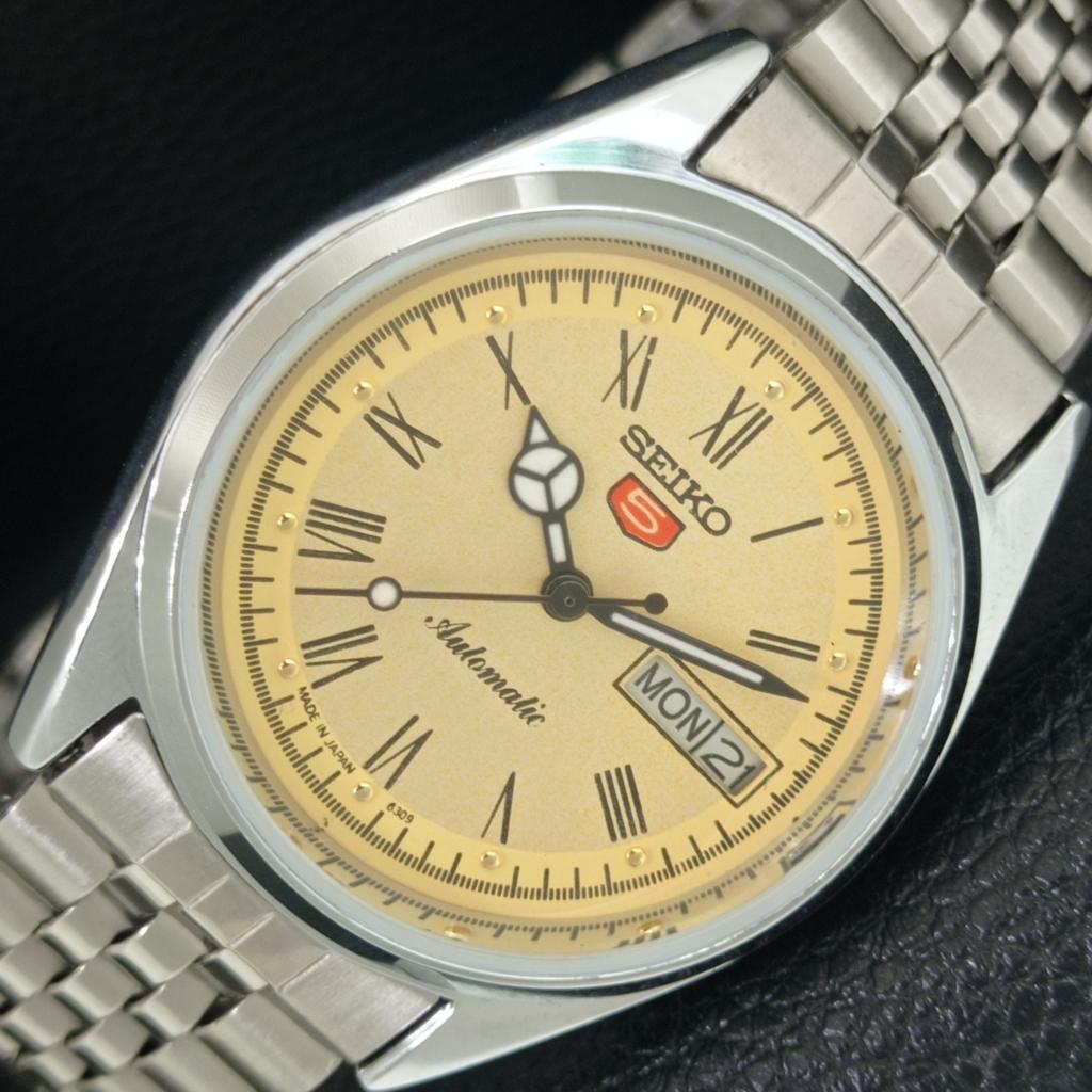 ОТРЕСТАВРИРОВАННЫЕ SEIKO 5 АВТОМАТИЧЕСКИЕ 6309A ВИНТАЖНЫЕ ЯПОНСКИЕ МУЖСКИЕ ЗОЛОТЫЕ ЧАСЫ a442145-1