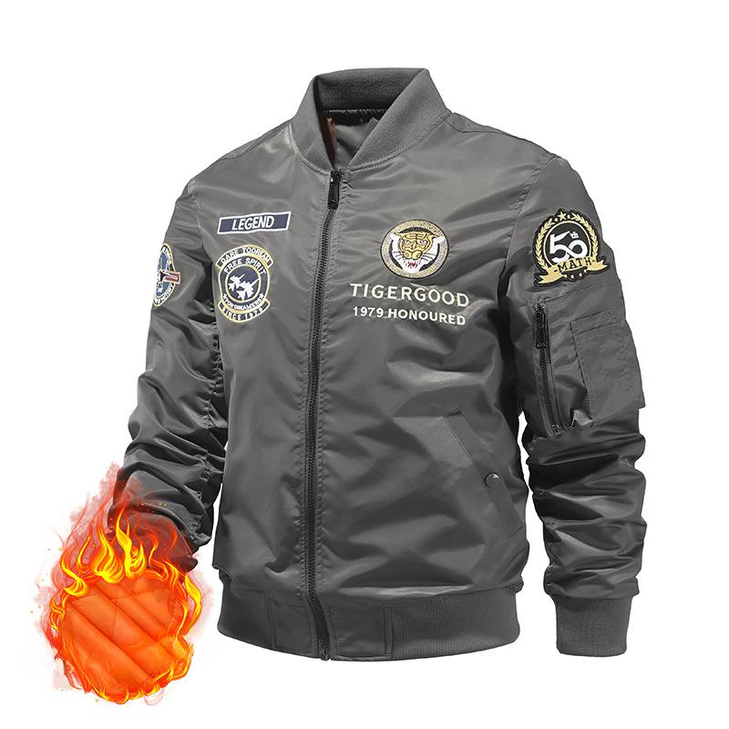 Куртка весна/осень куртка-бомбер бейсбольная форма большой — фото 5