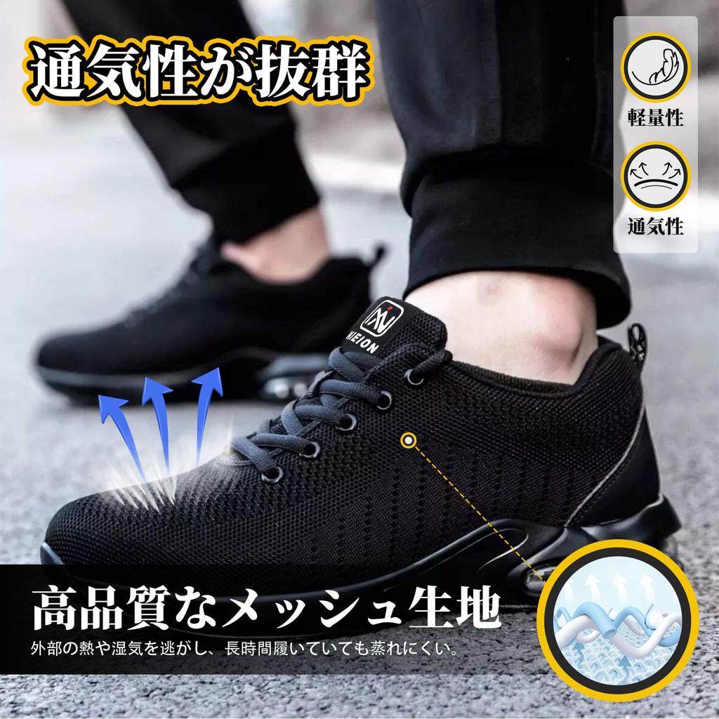 Safety Work Shoes for Men and Air Cushioned Safety Sneakers with Steel Toe Nail for Construction Sites Size [nieion] Shoes, Women, Cap, Protection,