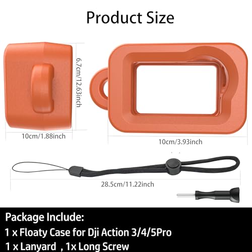 Compatible with Osmo Action 5 Pro 4 3 Camera Anti Lost Floating Case  Surf Diving Snorkeling Accessories