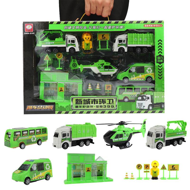 Childrens Airplane Engineering Car Toy Model Set For Interest Cultivation