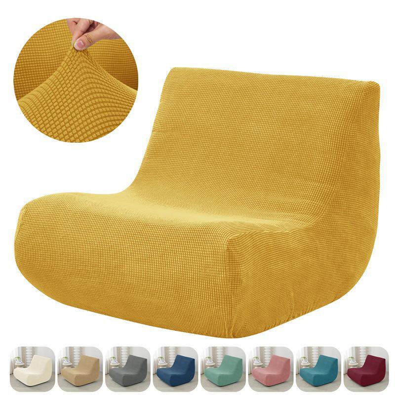Thickened Corn Kernel Pattern Fully Enclosed Caterpillar Sofa Cover for Single Lazy Chair