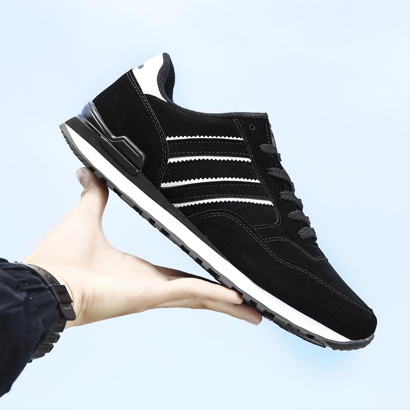 New Leather Men Running Shoes Winter Warm Unisex Sneakers Lightweight Women Walking Shoes Soft Insole Sports Shoes Lace Up