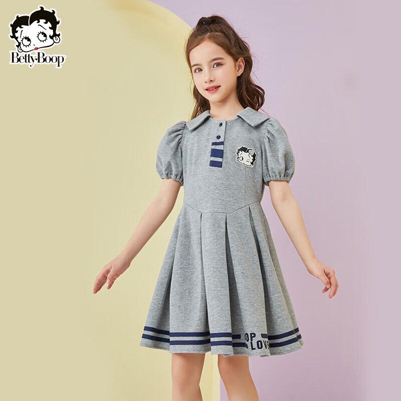 Betty 2026 Summer Girls' Loose Short Sleeve Dress