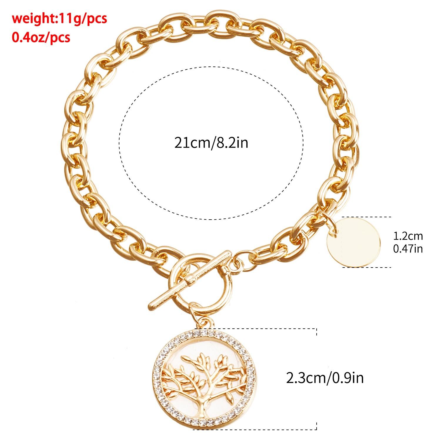 

Модный браслет с цепочкой Love Pearl из двух слоев для женщин One Size золотой