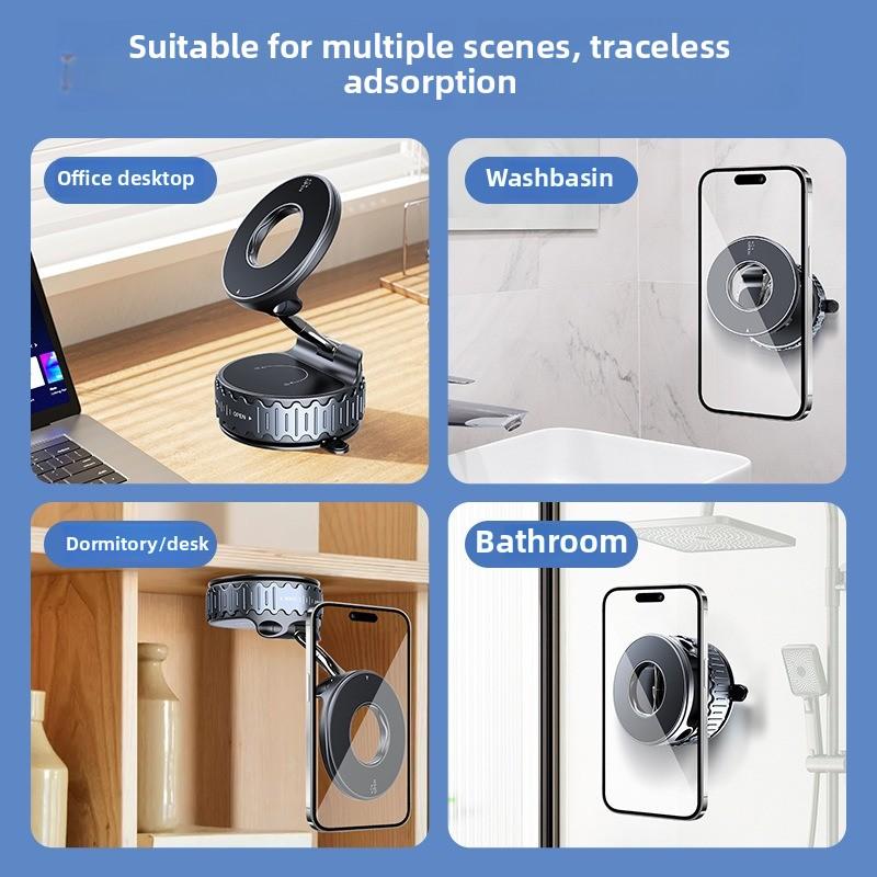 Magnetic Car Phone Holder 360° Free rotation Fold Storage Multifunctional Mobile phone stand Support iPhone &Android mobile phone