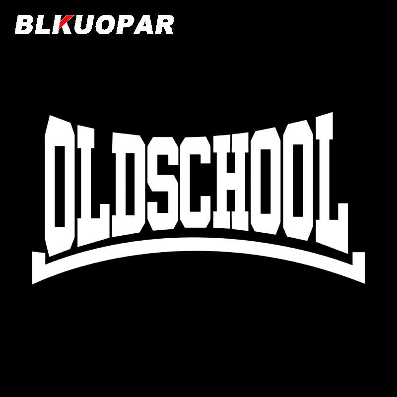 BLKUOPAR for Old School Car Stickers Fashionable Simple Decals Waterproof Sunscreen Windows RV Motorcycle Decor Car Styling