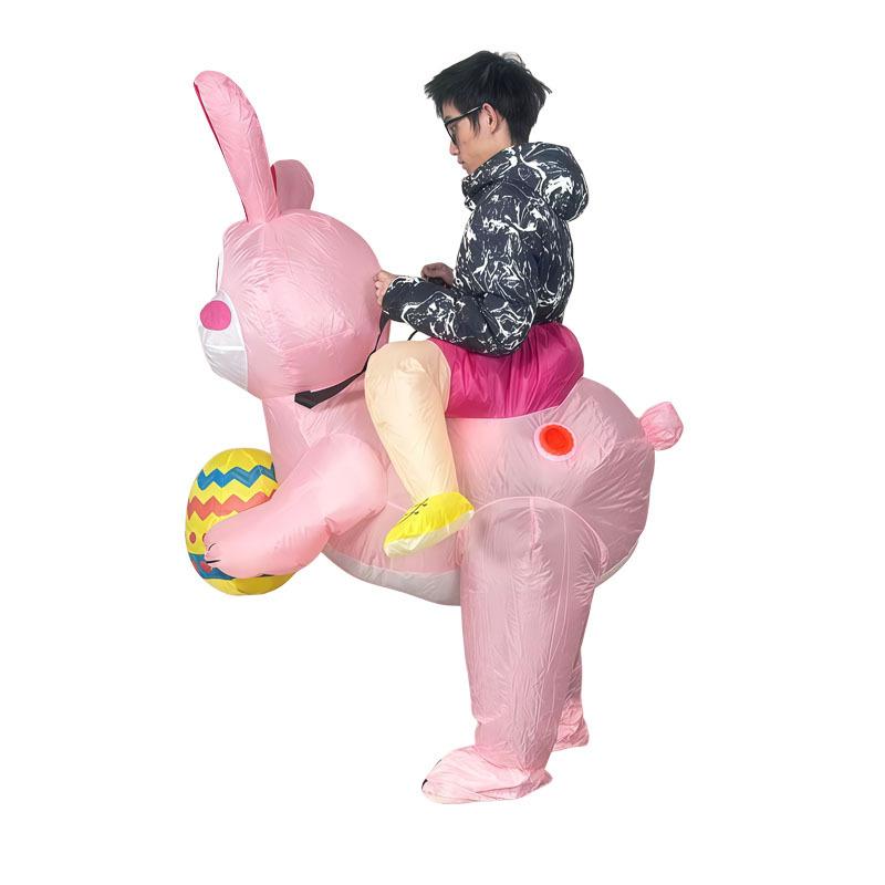 Rabbit Inflatable Suit Cycling Doll Party Colored Egg Rabbit Easter Egg Rabbit Inflatable Suit