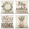 Flax Popular Pillowcase Nordic Home Decoration Pillow Office Car Cushions