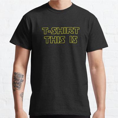 Plus Size S-3XL T-SHIRT THIS IS Printed T-shirt Men's Tops Fashion Clothes Tees