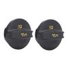 2Pcs Tank Cover Oil Filler Cap Black ABS 06K103485A for CC 1.8L 2.0L Engines 2012‑2017