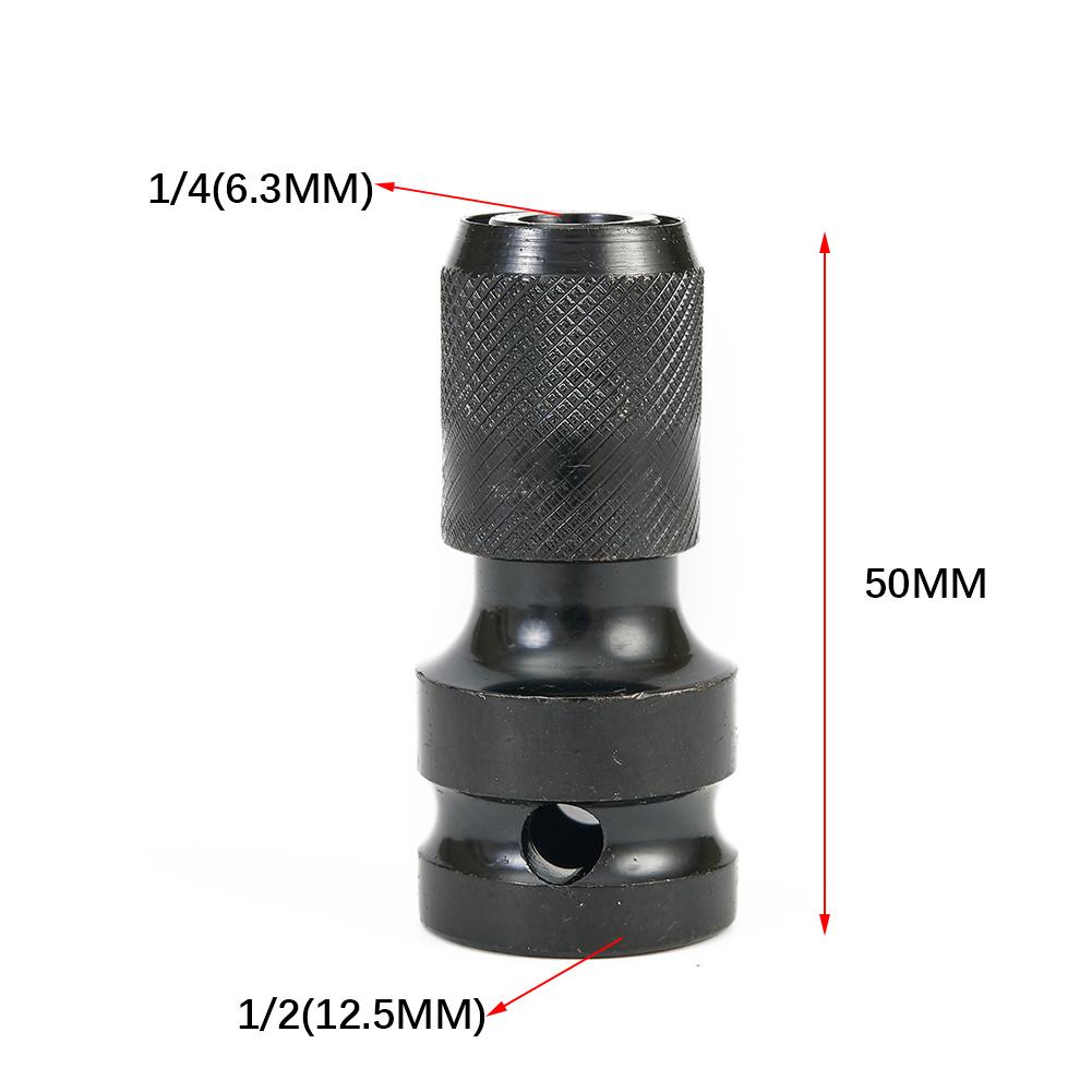 1/4inch Hex Converter Adapter Shank Socket Tungsten steel Quick release