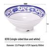 Melamine Blue and White Porcelain Noodle Bowls