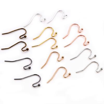 100pcs DIY Earring Hooks Findings 21x16mm Metal DIY Jewelry Making Accessories Brass Hook Earwire Earrings