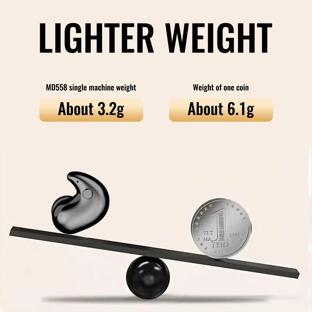 Bluetooth 5.3 Earphones Invisible Sleep Earbuds Wireless In-ear Headphones HiFi Stereo Noise Reduction Hedsets for Huawei