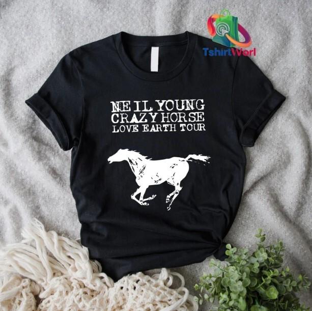 

Neil Young Crazy Horse 2024 Tour Concert Shirt gift fans.. Unisex T-Shirt XXL