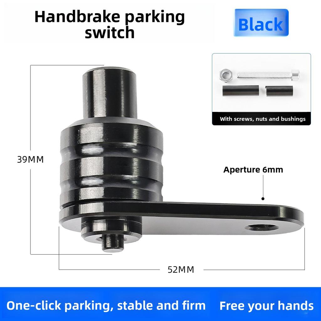 Universal Aluminum Alloy Parking Switch for Motorcycles, CNC-modified Anti-slip Car Button, Braking Accessory