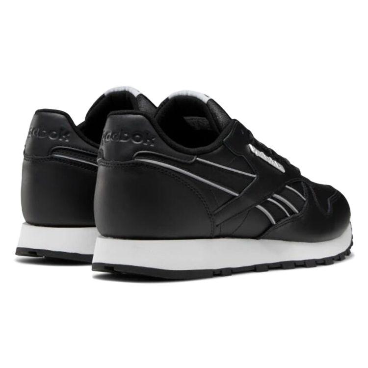 Reebok Seria Klasyczna Skórzana Wygodne Codzienne Amortyzacja Wstrząsów Niskie Buty do Biegania Unisex Sneakers Czarny Biały DV8629