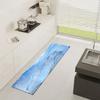 Blue Watercolor Kitchen Mats For Floor Anti-slip Soft Sponge Bathroom Rug With Abstract Print Bedroom Mat Bedside