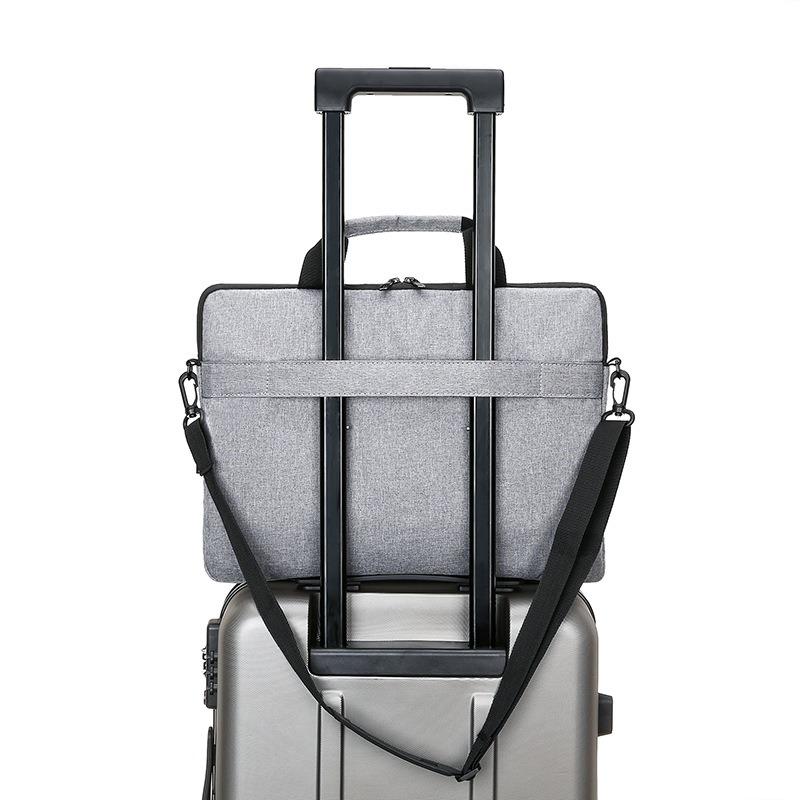 Laptop Bag, Minimalist File Bag, Messenger Briefcase, Wear-resistant and Earthquake-resistant Commuter Laptop Bag.