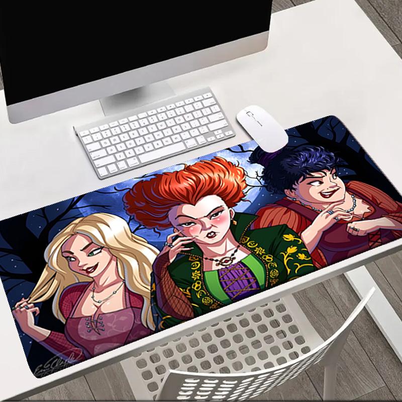 Witch Sisters In The Moonlight   Mouse pad Office Desk Mat, Gaming Mouse Pad Mousepad, keyboard pad,Heavy-Duty Non-Slip Rubber Backing, Gift