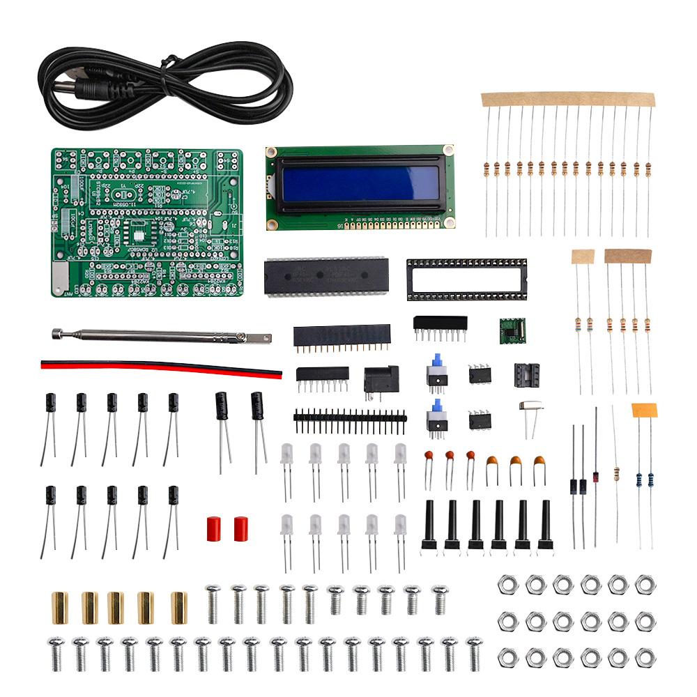 DIY Radio Electronic Kit RDA5807 Digital FM Radio Receiver 87-108MHZ Component Soldering Project Practice LED Flashing Light
