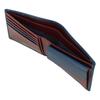 Helena Men's 0853 Sincero Leather Bifold Wallet (Mini) [05] NavyWine