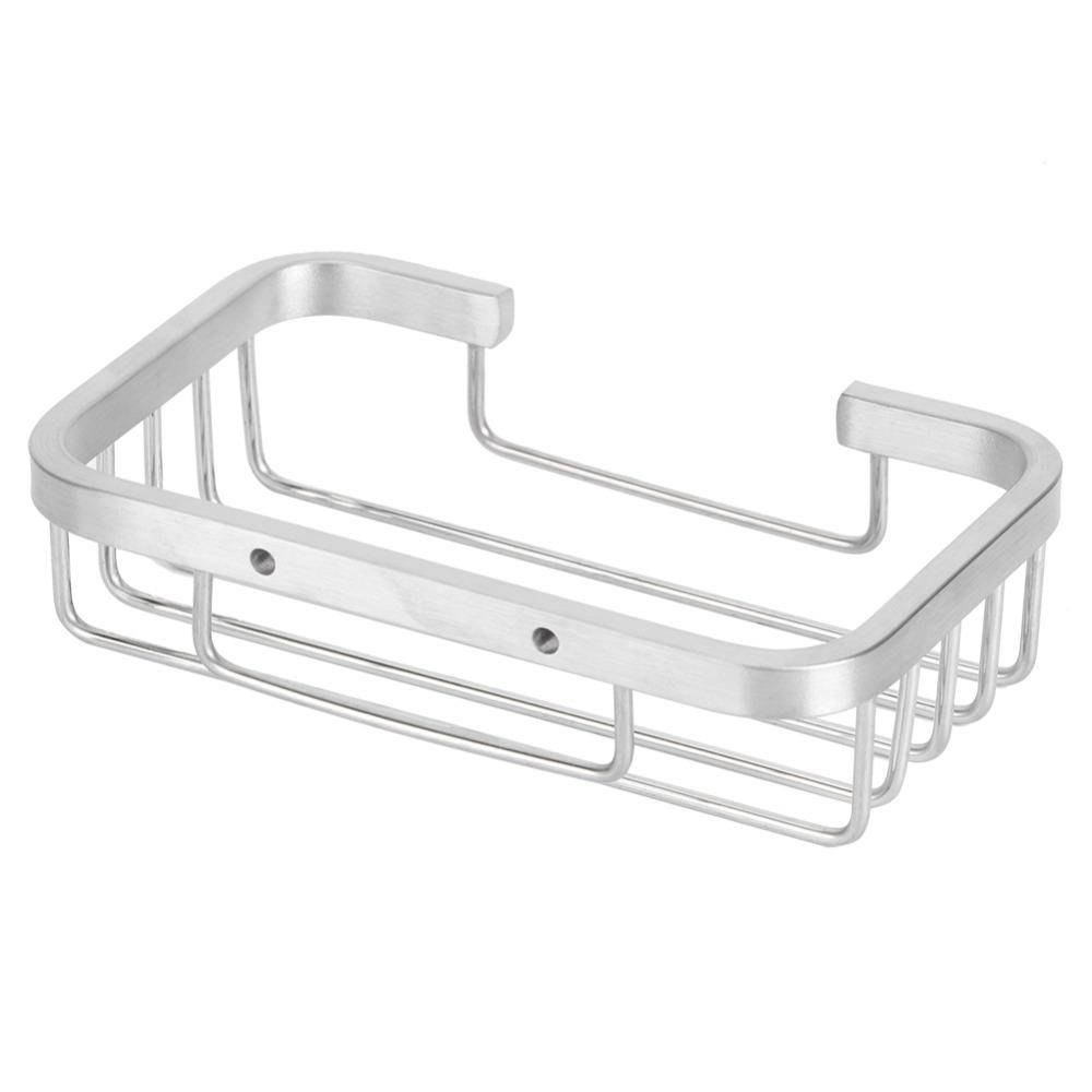 Silver Soap Rack Stainless Steel Soap Organizer Box Modern Soap Dish Bathroom Kitchen Washroom