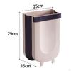 Foldable Waste Bin Hanging Kitchen Trash Can Compost Folding Hang Garbage for Outdoor