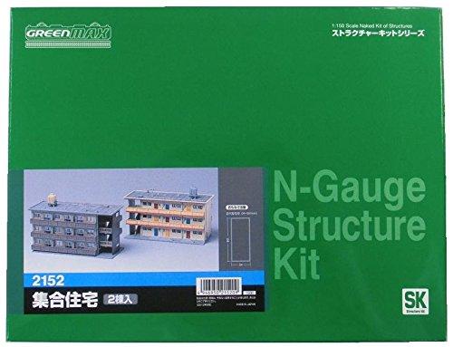 

Greenmax N Gauge 2152 Apartment Building (Unpainted Kit)