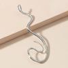 Retro Snake-Shaped Winding Ear Hook: Unique, Alloy, No-Piercing, Versatile.
