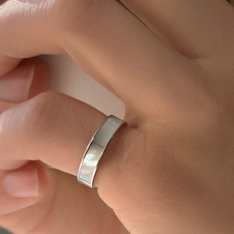 Primaute White Onyx Ring-M