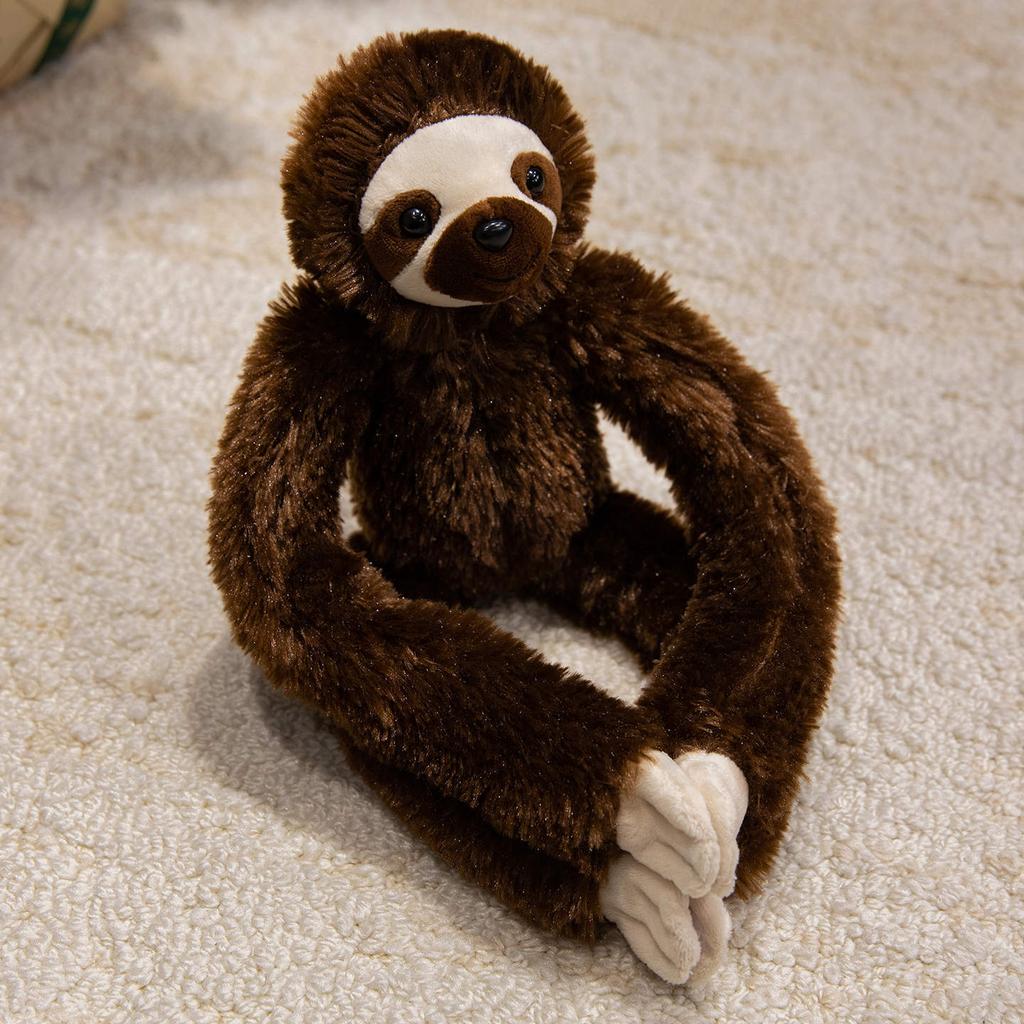 Mother and son chimpanzee doll plush toy little monkey sloth doll girl company soothing doll