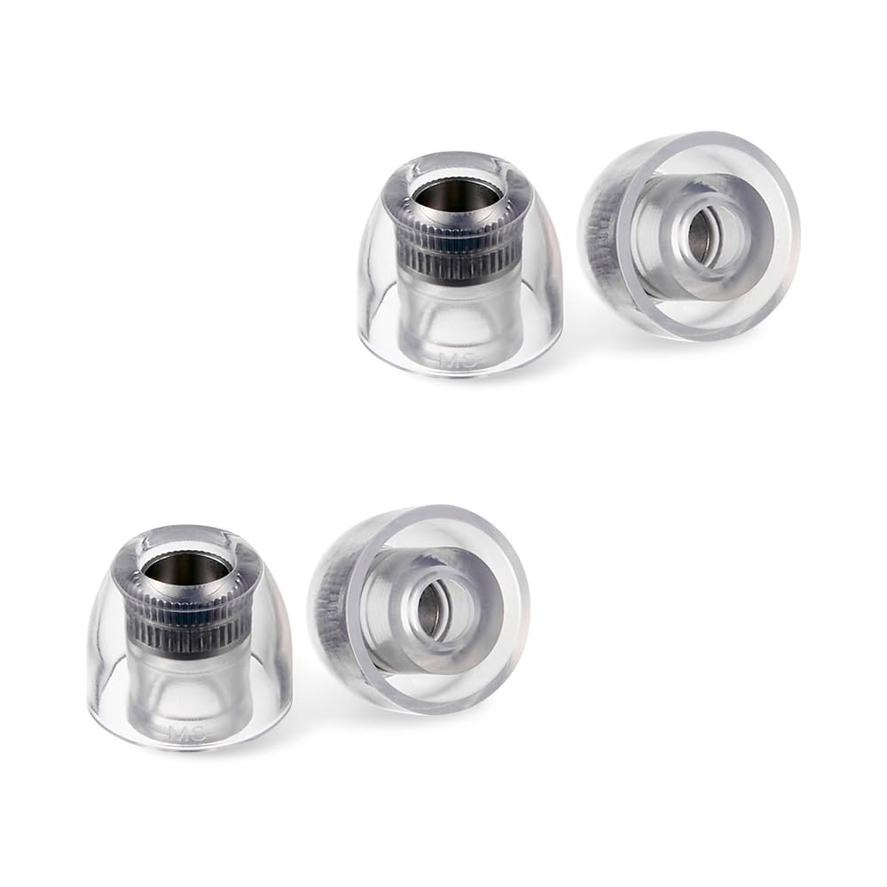 

AZLA SednaEarfit Mithryl Sound Conduction Ear Tips Surgical Stainless Steel Double Layer Reinforced Shaft Silicone Ring Finish High Frequency Low